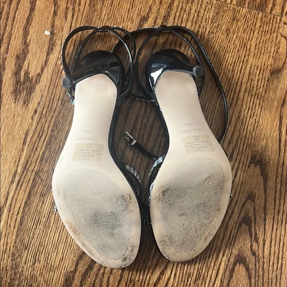 Nine West Black  Embellished Heels - Picture 6 of 7